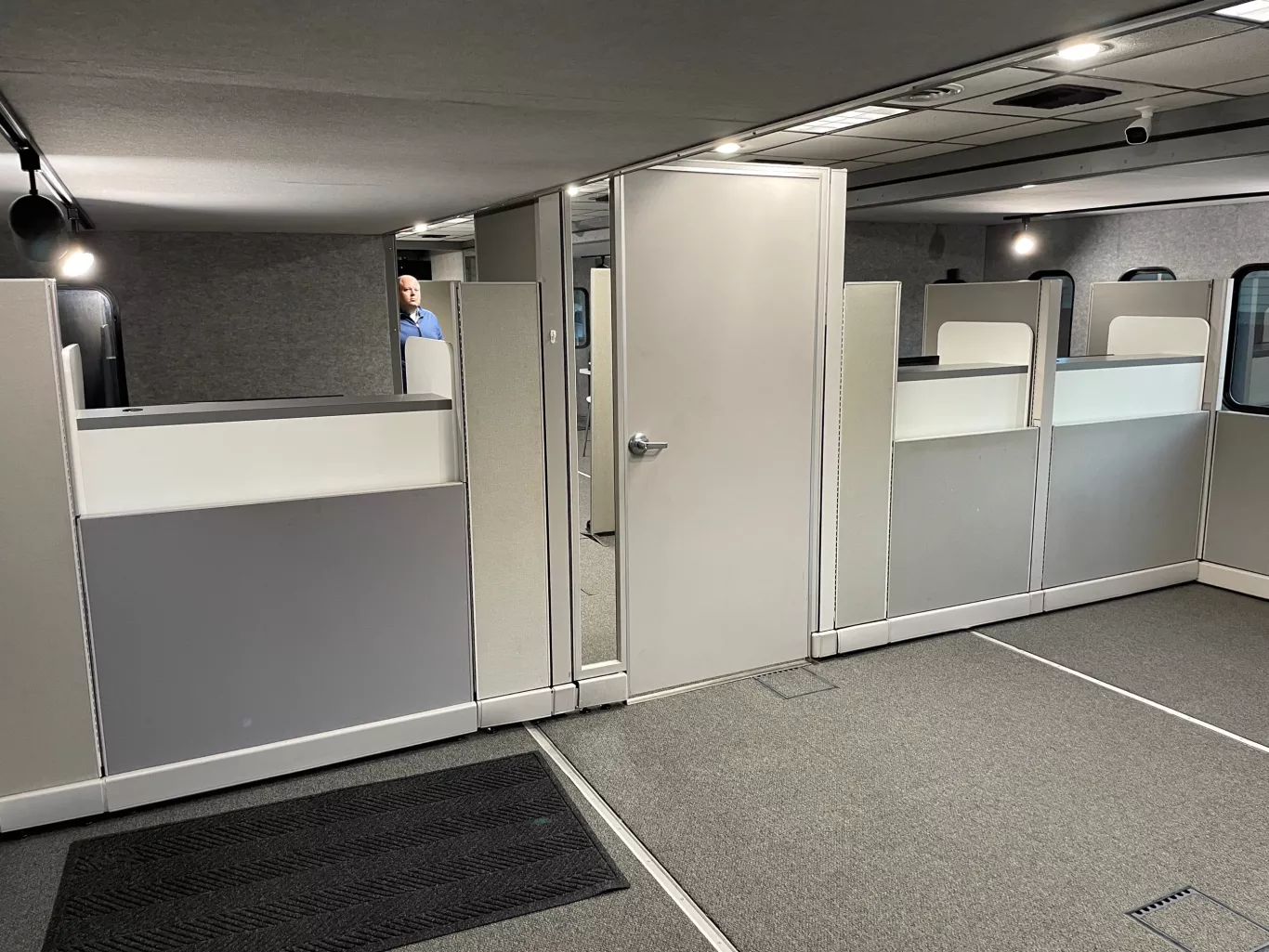 Agility Recovery mobile bank unit interior