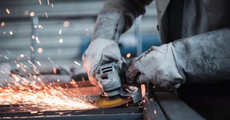 Welder representing manufacturing