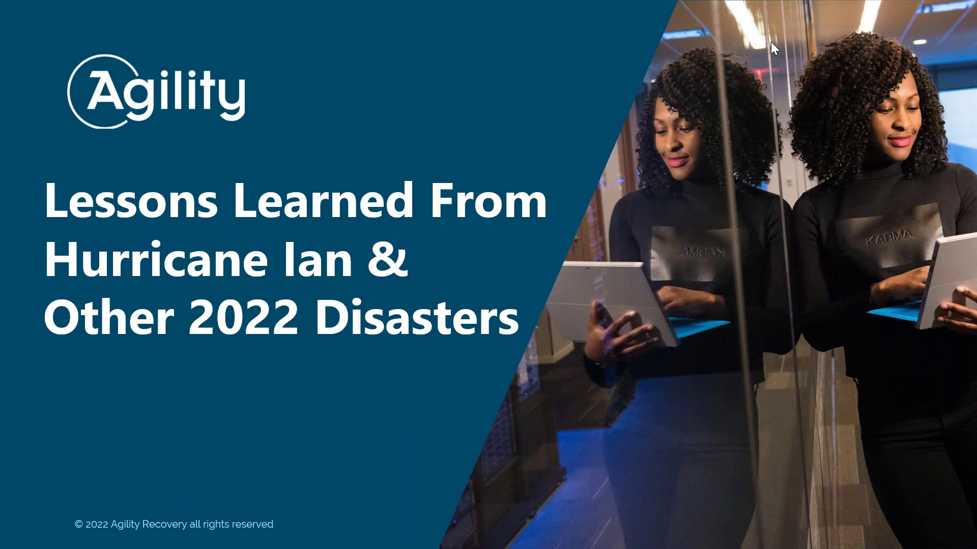 lessons learned from hurricane Ian & other 2022 disasters