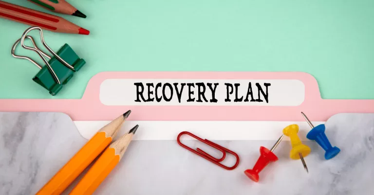 File folder with the name "Recovery Plan"