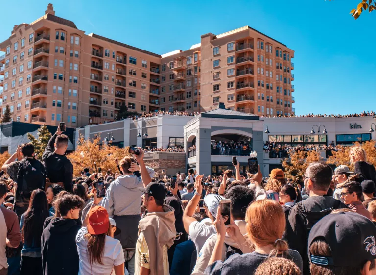 Group of people outside