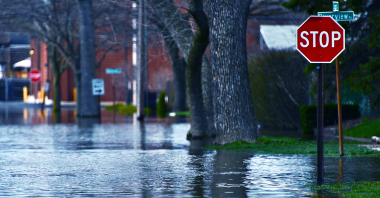water flooding roads